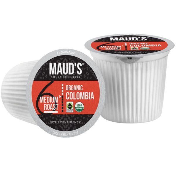 Maud's Organic Colombian Coffee (Organic Medium Roast Coffee)， 24ct. Solar Energy Produced Recyclable Single Serve Fair Trade Single Origin Organic Coffee Pods - 100% Arabica Coffee， KCup Compatible - Image 8
