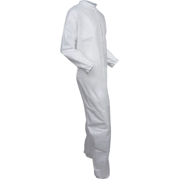 KleenGuard Coveralls A 40 Liquid and Particle Protection Apparel (44303), White, Large, 25 Garments / Case - Image 5