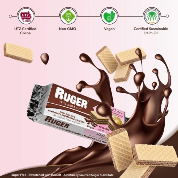 RUGER Sugar Free Chocolate Wafers 1.6 Ounce (Pack of 12) - Image 7