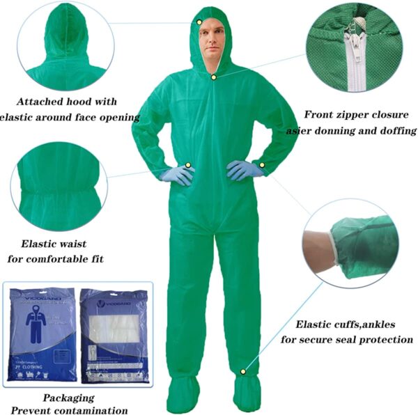 VVicogard Disposable Isolation Coveralls - Image 7
