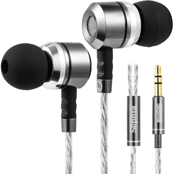 sephia SP3060 Earbuds Wired in Ear Headphones with Tangle-Free Cord Noise Isolating Earphones Deep Bass Case Ear Buds 3.5 mm Jack Plug - Image 10