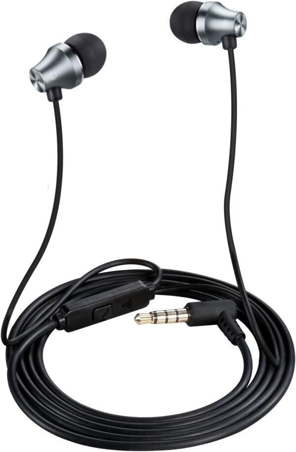 iRAG A101 Wired Earbuds Headphones Noise Isolating in-Ear Earphones with Microphone Remote with 3.5mm Plug in Audio Jack (Gun Metal) - Image 9