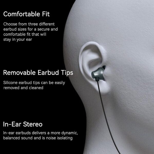 iRAG A101 Wired Earbuds Headphones Noise Isolating in-Ear Earphones with Microphone Remote with 3.5mm Plug in Audio Jack (Gun Metal) - Image 8