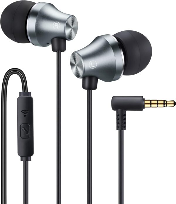 iRAG A101 Wired Earbuds Headphones Noise Isolating in-Ear Earphones with Microphone Remote with 3.5mm Plug in Audio Jack (Gun Metal) - Image 10