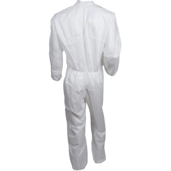 KleenGuard Coveralls A 40 Liquid and Particle Protection Apparel (44303), White, Large, 25 Garments / Case - Image 6