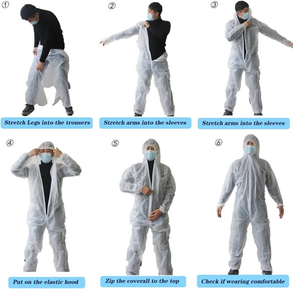 VVicogard Disposable Isolation Coveralls - Image 4