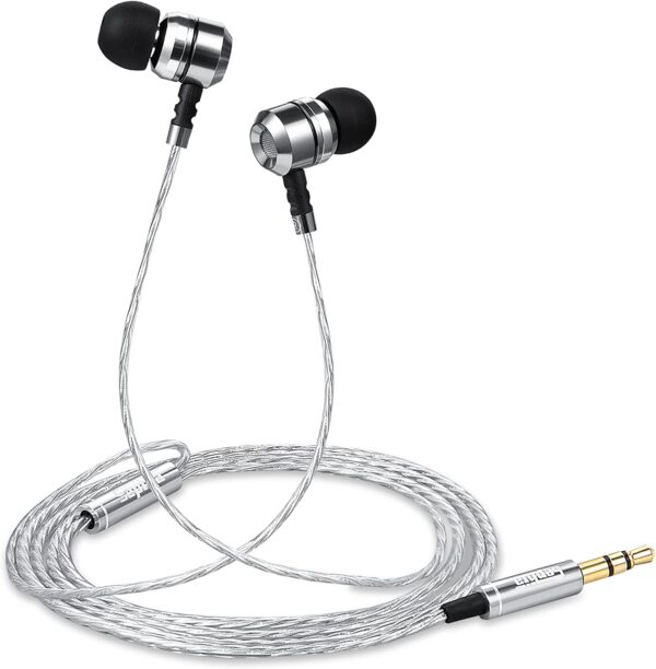 sephia SP3060 Earbuds Wired in Ear Headphones with Tangle-Free Cord Noise Isolating Earphones Deep Bass Case Ear Buds 3.5 mm Jack Plug - Image 8