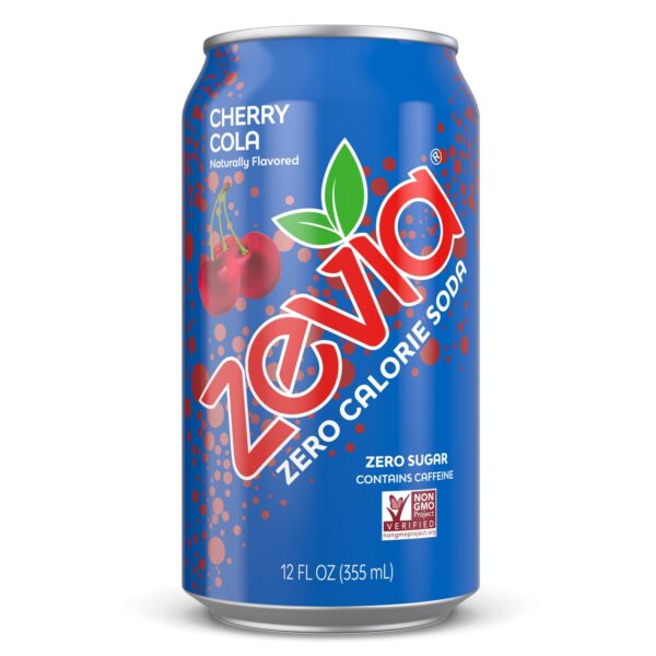 Zevia Zero Calorie Soda, Black Cherry, 12 Fl Oz (Pack of 24) - Image 3