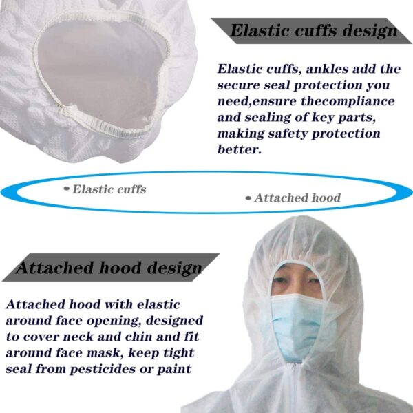VVicogard Disposable Isolation Coveralls - Image 6