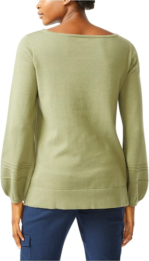 Nautica Women's Classic Soft Cotton Boat Neck Sweater - Image 3