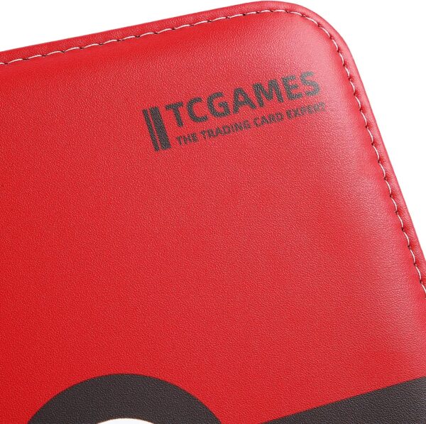 Tcgames Card Binder 4-Pocket, 440 Pockets Card Holder with 55 Sleeves Red - Image 3