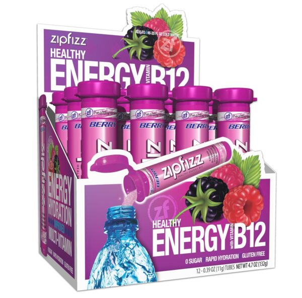 Zipfizz Energy Drink Mix， Electrolyte Hydration Powder with B12 and Multi Vitamin， Combo Pack (24 Pack) - Image 7