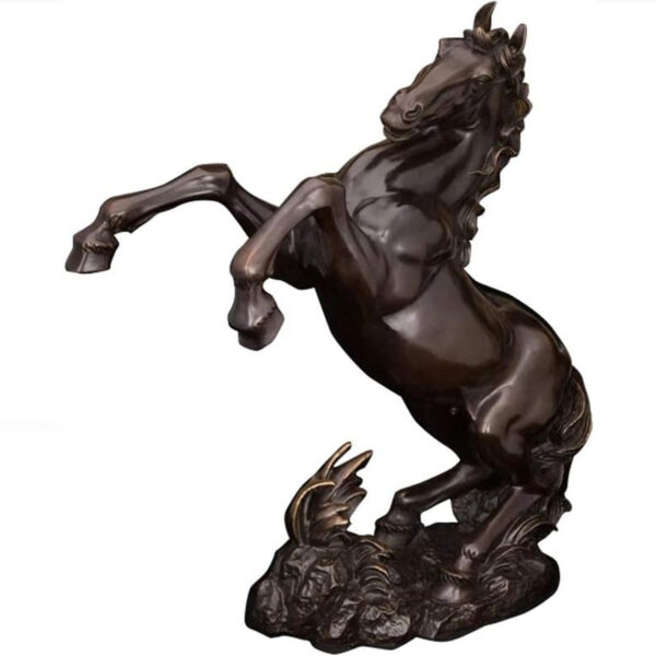 MJWDP Office Decoration Usage Bronze Metal Horse Statue Custom Antique Jumping Bronze Horse Sculpture Figurines