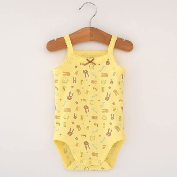Baby Girls Spaghetti Strap Bodysuit Sleeveless Baby Tank Top Cotton Baby One-Pieces Pack of Summer Baby Clothes Outfit - Image 5