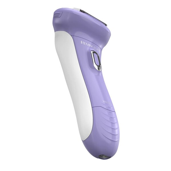 Remington WDF5030A Smooth & Silky Electric Shaver for Women, 4-Blade Smooth Glide Foil Shaver and Bikini Trimmer with Almond Oil Strip, Purple/White - Image 10