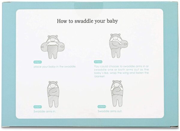 BlueMello Baby Swaddle Blanket | Ultra-Soft Plush Essential for Infants 0-6 Months | Receiving Swaddling Wrap White | Ideal Newborn Registry and Toddler Boy Accessories | Perfect Baby Girl Shower Gift - Image 4