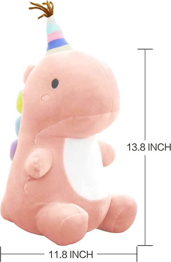 Ahlulu Cute Dinosaur Plush Toy 10" Soft Stuffed Animal Doll for Kids Babies Toddlers, Green - Image 2