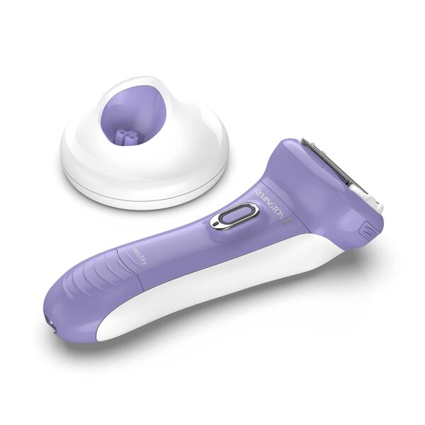 Remington WDF5030A Smooth & Silky Electric Shaver for Women, 4-Blade Smooth Glide Foil Shaver and Bikini Trimmer with Almond Oil Strip, Purple/White - Image 11