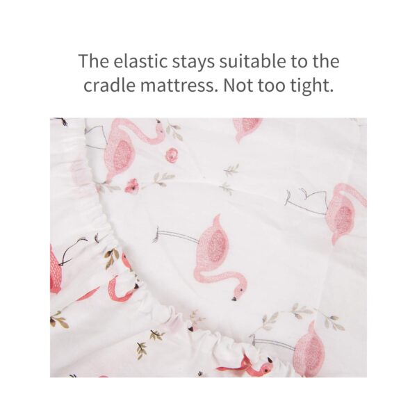 ALVABABY Changing Pad Covers 2pack 100% Organic Cotton Soft and Light Baby Cradle Mattress for Boys and Girls 2TWCZ08 - Image 5