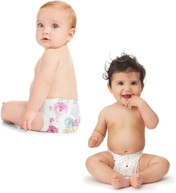 The Honest Company Clean Conscious Diapers | Plant-Based, Sustainable | Classic Stripes + Feeling Nauti | Super Club Box, Size 3 (16-28 lbs), 136 Count - Image 9