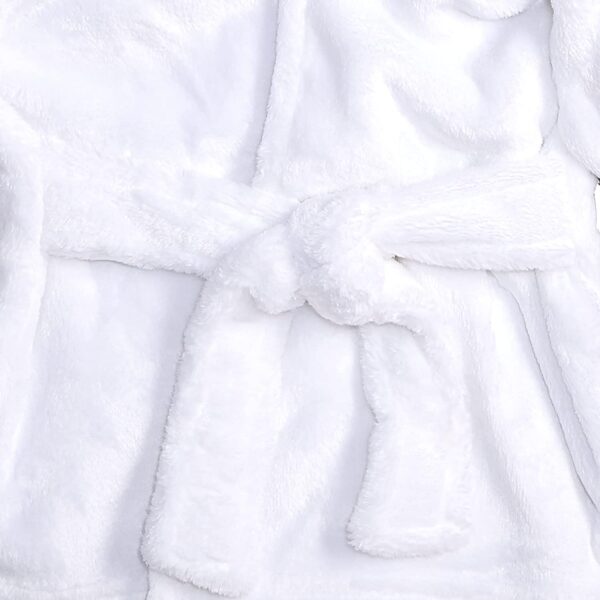 Hudson Baby Unisex Baby Plush Animal Face Bathrobe, Pretty Elephant, 0-9 Months - Image 2