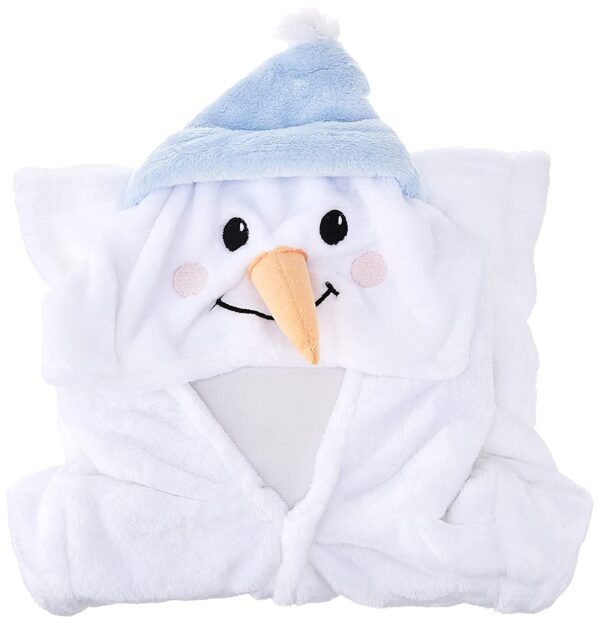 Hudson Baby Unisex Baby Plush Animal Face Bathrobe, Pretty Elephant, 0-9 Months - Image 3