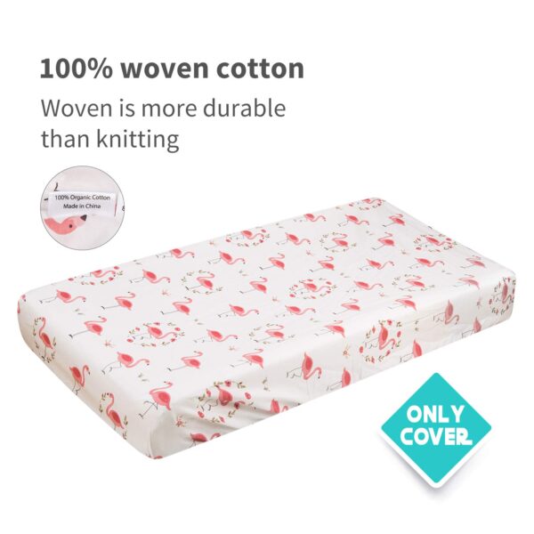 ALVABABY Changing Pad Covers 2pack 100% Organic Cotton Soft and Light Baby Cradle Mattress for Boys and Girls 2TWCZ08 - Image 6