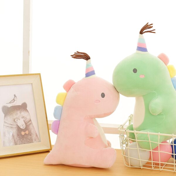 Ahlulu Cute Dinosaur Plush Toy 10" Soft Stuffed Animal Doll for Kids Babies Toddlers, Green - Image 3