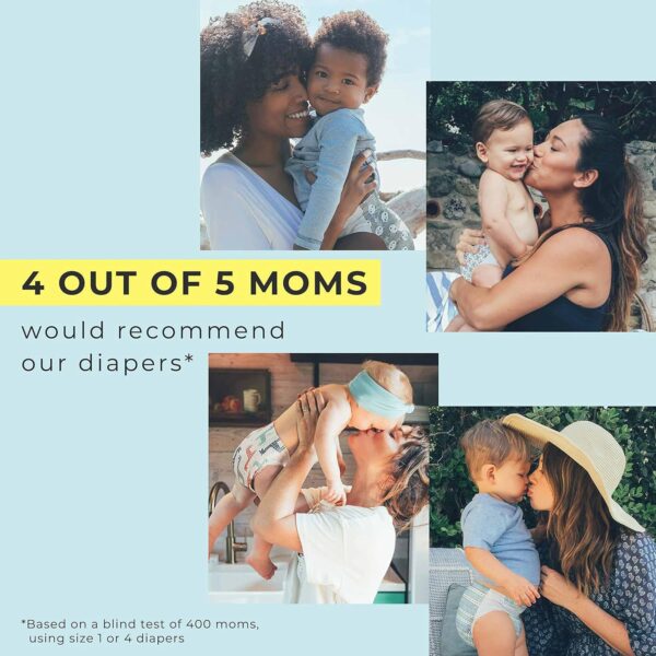 The Honest Company Clean Conscious Diapers | Plant-Based, Sustainable | Classic Stripes + Feeling Nauti | Super Club Box, Size 3 (16-28 lbs), 136 Count - Image 4