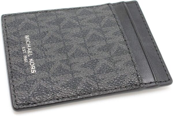 Michael Kors Men’s Leather Gifting Money Clip Card Case Box Set Black - Image 2