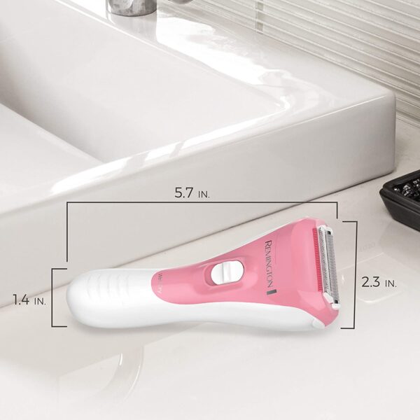 Remington WDF4821US Smooth & Silky Electric Shaver for Women, 3-Blade Cordless Foil Shaver and Bikini Trimmer for Wet or Dry Use, Pink - Image 4